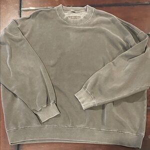 Abercrombie & Fitch Men's Taupe Crewneck Sweatshirt sizeXXL